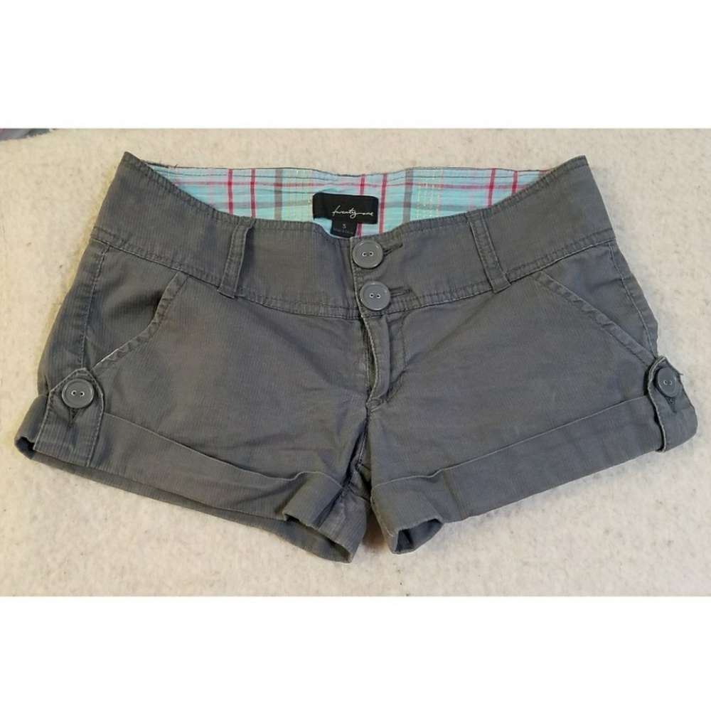 Forever 21 Gray Short Shorts Y2K Vintage Gray Size Small